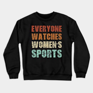 Funny Women's Sports Vintage Crewneck Sweatshirt